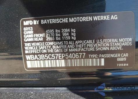 2014 BMW 328I xDrive from USA, damaged, VIN WBA3B5C57EP540677